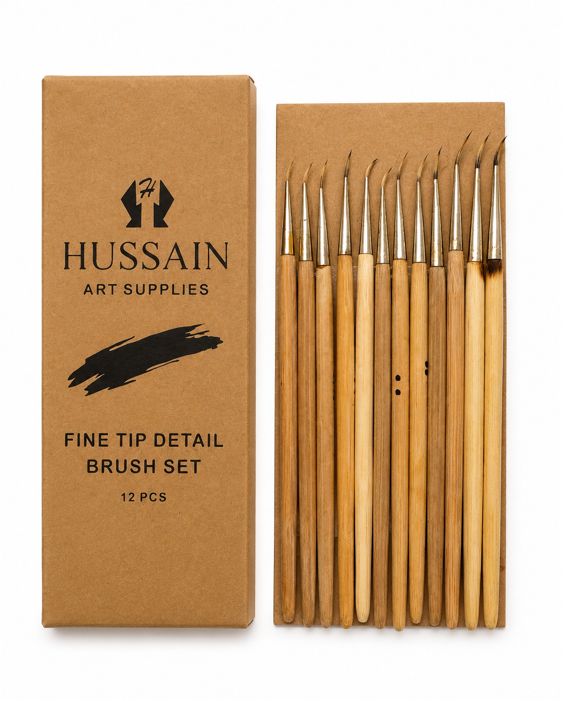 Professional Miniature Curved Brush Set