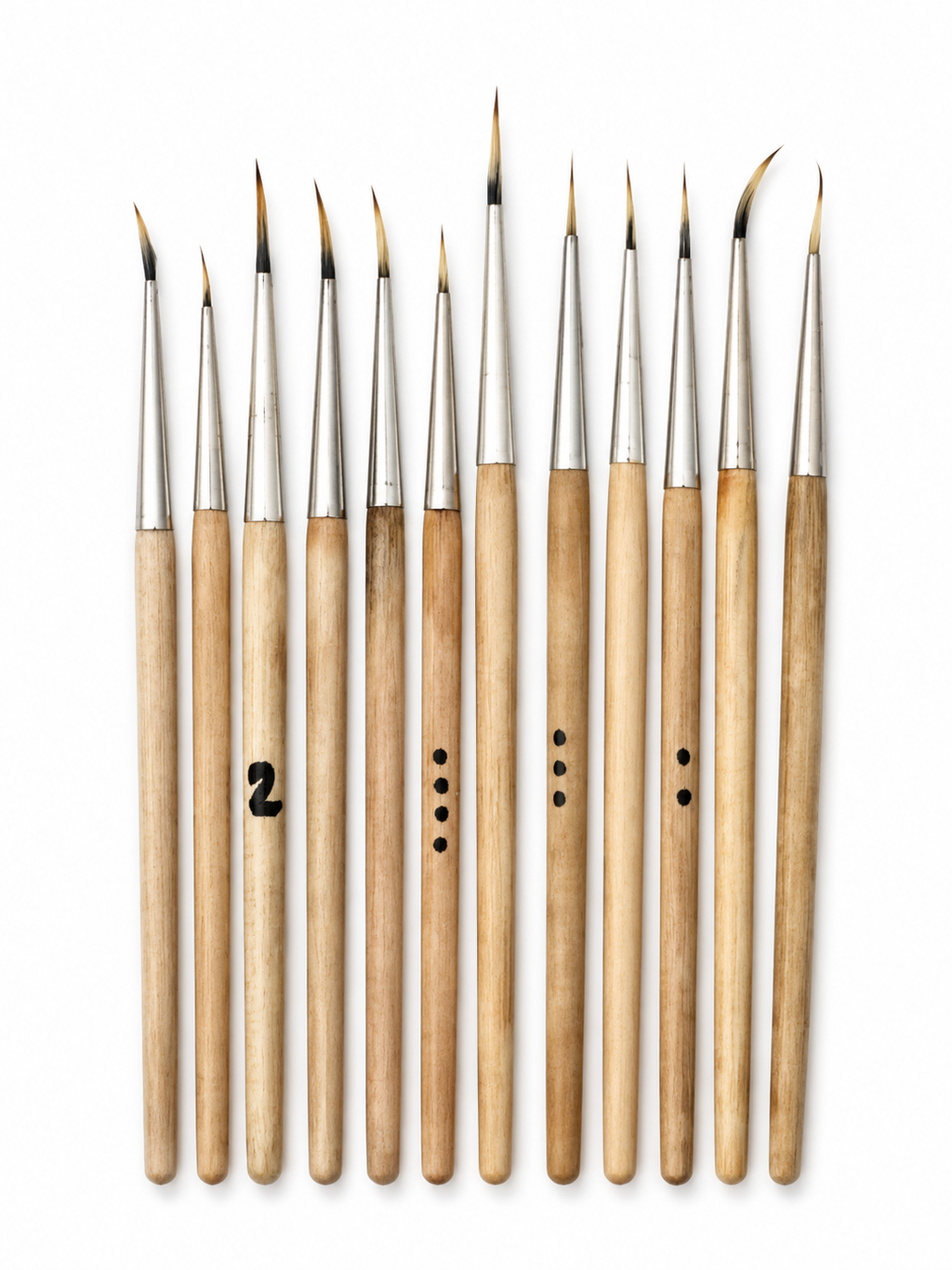 Professional Miniature Curved Brush Set