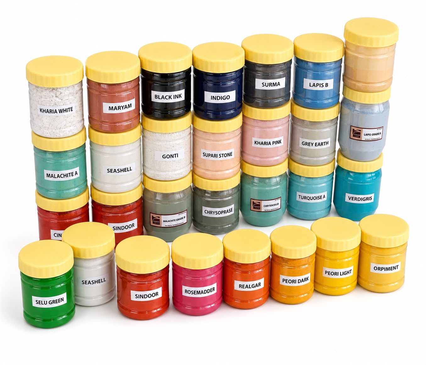 Natural Stone Pigment Powder Set – 30 Colors