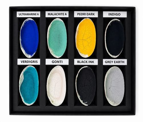Handmade Natural Stone Shell Pigment Set (3 kit)