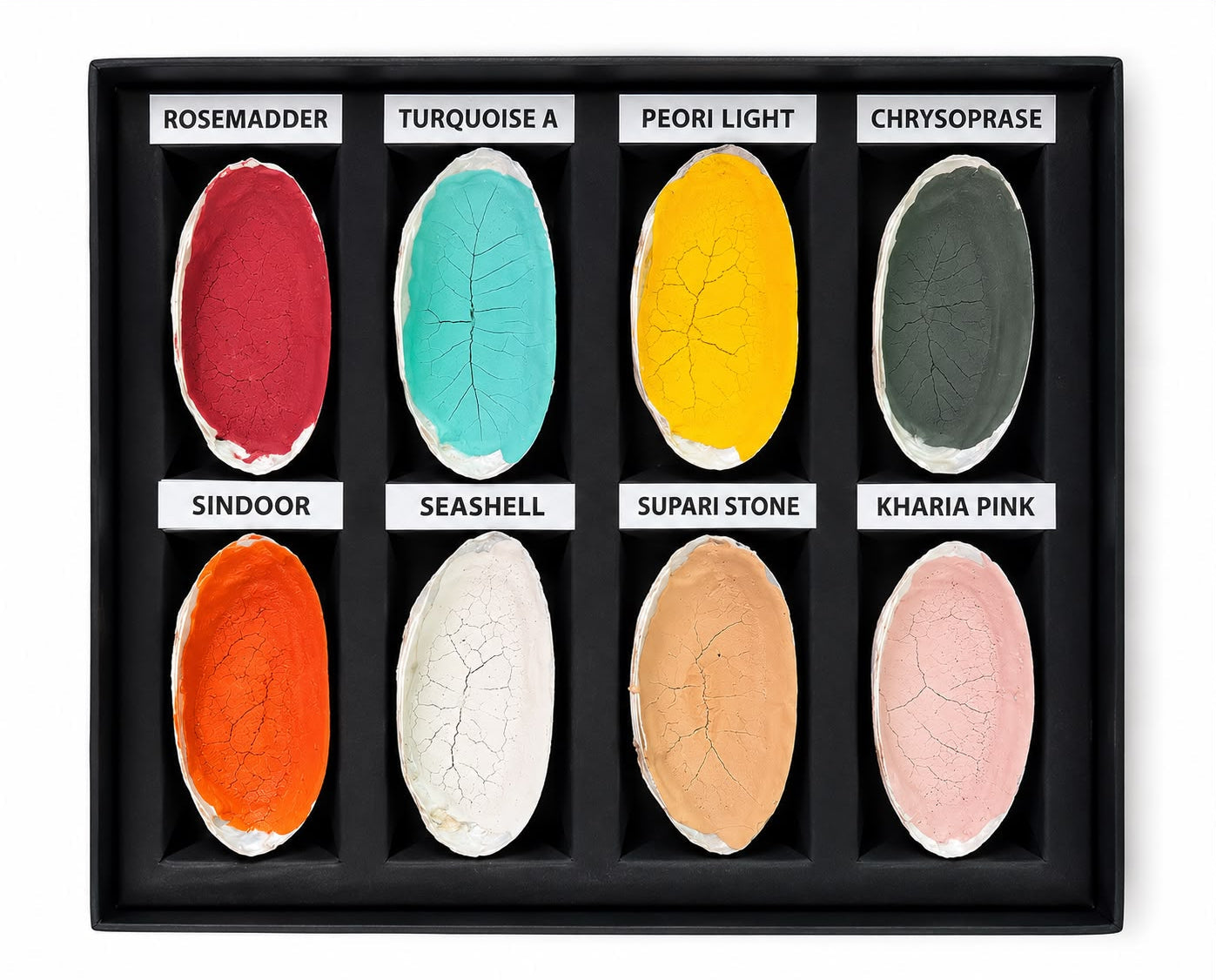 Handmade Natural Stone Shell Pigment Set (3 kit)